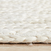 Network Rugs White Hand-Braided Jute Runner