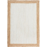Network Rugs White &amp; Natural Bricius Hand-Braided Jute Rug