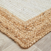 Network Rugs White &amp; Natural Bricius Hand-Braided Jute Rug