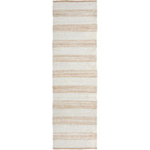 Network Rugs Natural &amp; White Zoticus Hand-Braided Jute Runner