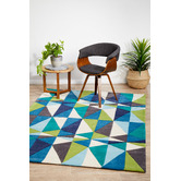 Network Rugs Crystal Design Blue/Green Rug