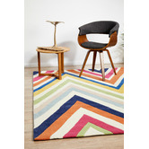 Network Rugs Stunning Chevron Multi Coloured Rug