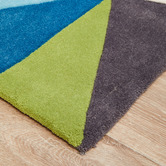 Network Rugs Crystal Design Blue/Green Rug
