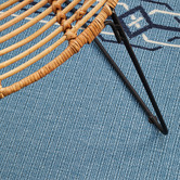 Network Rugs Blue Modern Power-Loomed Indoor/Outdoor Rug