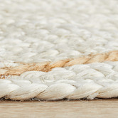 Network Rugs White &amp; Natural Geometric Hand-Braided Jute Rug