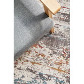 Network Rugs Cream Bamboo Silk &amp; Acrylic Rug