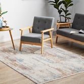 Network Rugs Cream Bamboo Silk &amp; Acrylic Rug