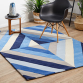 Network Rugs Crystal Prism  Blue Rug