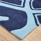 Network Rugs Gothic Tribal Design Navy Rug