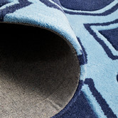 Network Rugs Gothic Tribal Design Navy Rug