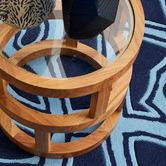 Network Rugs Gothic Tribal Design Navy Rug