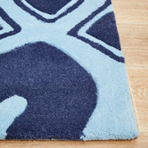 Network Rugs Gothic Tribal Design Navy Rug