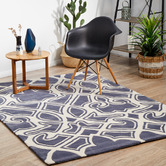 Network Rugs Gothic Tribal Design Slate Rug