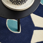 Network Rugs Nest Navy/Yellow Rug