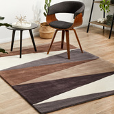 Network Rugs Coffee Tones Cascade Flag Rug