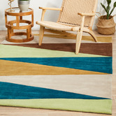 Network Rugs Pistachio Cascade Flag Rug