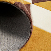 Network Rugs Cube Design Brown/White Rug