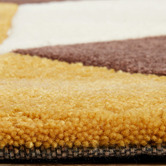 Network Rugs Cube Design Brown/White Rug