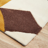 Network Rugs Cube Design Brown/White Rug