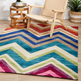 Network Rugs Abrash Multi Coloured Rug