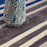 Network Rugs Abrash Stripes Blue/Grey Rug
