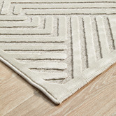 Network Rugs Cream Luxury Power-Loomed Textured Rug