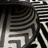 Network Rugs Black Luxury Power-Loomed Textured Rug