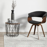 Network Rugs Silver Luxury Power-Loomed Textured Rug