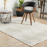 Network Rugs Cream Luxury Power-Loomed Textured Rug