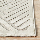 Network Rugs Cream Luxury Power-Loomed Textured Rug