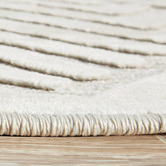 Network Rugs Cream Luxury Power-Loomed Textured Rug | Temple & Webster