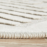 Network Rugs Cream Luxury Power-Loomed Textured Rug