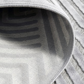 Network Rugs Silver Luxury Power-Loomed Textured Rug