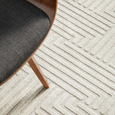 Network Rugs Cream Luxury Power-Loomed Textured Rug