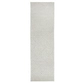 Network Rugs Off White Luxury Power-Loomed Textured Runner