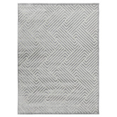 Network Rugs Silver Luxury Power-Loomed Textured Rug