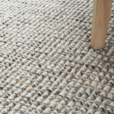 Network Rugs Natural &amp; Grey Hand-Loomed Wool-Blend Runner