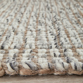 Network Rugs Natural &amp; Grey Hand-Loomed Wool-Blend Runner