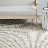 Network Rugs Natural &amp; Grey Hand-Loomed Wool-Blend Rug