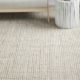 Network Rugs Natural &amp; Cream Hand-Loomed Wool-Blend Runner
