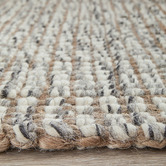 Network Rugs Natural &amp; Grey Hand-Loomed Wool-Blend Rug