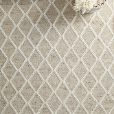 Network Rugs Natural Lucy Hand-Loomed Wool-Blend Rug