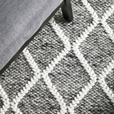 Network Rugs Grey Lucy Hand-Loomed Wool-Blend Rug