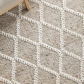 Network Rugs Natural Lucy Hand-Loomed Wool-Blend Rug