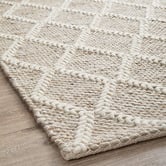 Network Rugs Natural Lucy Hand-Loomed Wool-Blend Rug