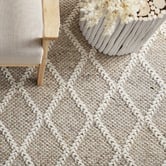 Network Rugs Natural Lucy Hand-Loomed Wool-Blend Rug