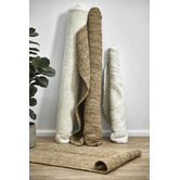 Network Rugs Off-White Hand-Braided Jute Oval Rug