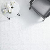Network Rugs White Thrud Power-Loomed Shag Rug