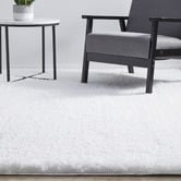 Network Rugs White Thrud Power-Loomed Shag Rug