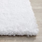 Network Rugs White Thrud Power-Loomed Shag Rug
